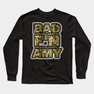 BAD AMY ''BAD F'N AMY'' (ECW PARODY) GOLD Long Sleeve T-Shirt